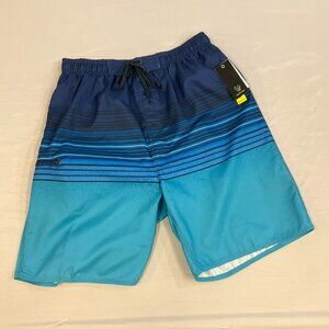 BURNSIDE Men's mult-blue color Board Shorts Bathing Suit Size M. NWT